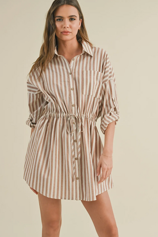 The Striped Shirt Dress