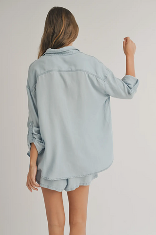 Ultra Soft Denim Blouse