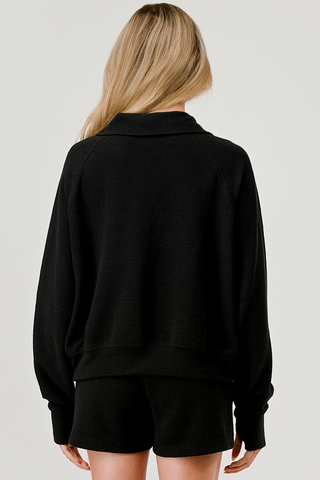 Kangaroo Pocket Half Zip Top