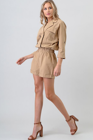 The Tencel Trench Romper