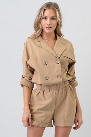 The Tencel Trench Romper