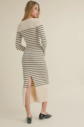 Uptown Girl Striped Dress