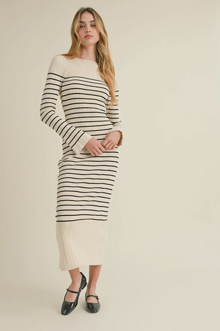 Uptown Girl Striped Dress