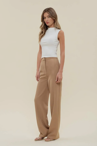 High-Rise Straight Leg Pants