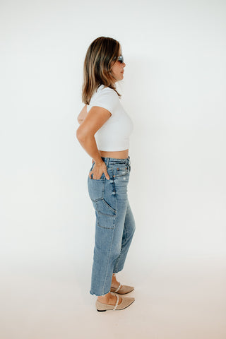 Utility High-Rise Cropped Jean