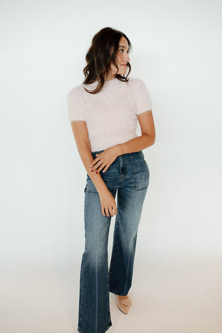 Patch Pocket Long High-Rise Jean