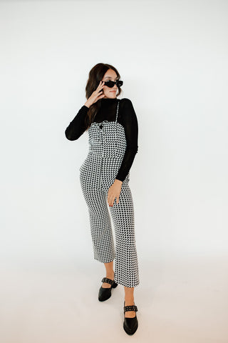 Jacquard Knit Jumpsuit