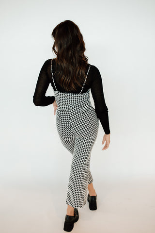 Jacquard Knit Jumpsuit