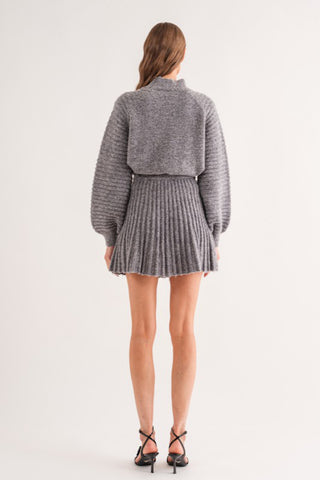 Heather Grey Ribbed Sweater