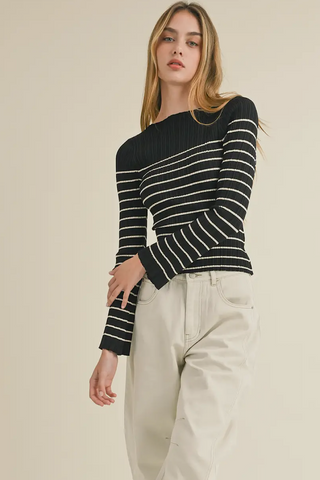 Uptown Girl Striped Top