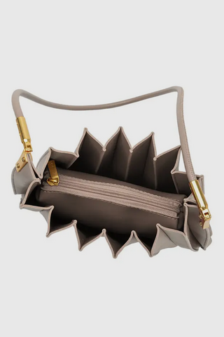 Vegan Pleated Shoulder Bag