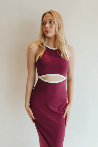 Sporty Contrast Bind Dress