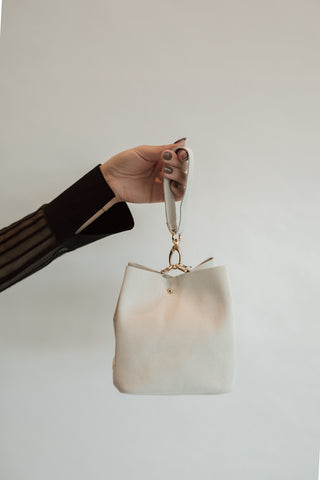 One-Of-A-Kind Suede Wristlet Bags