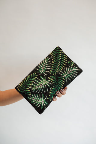 Hand Beaded Palm Bag