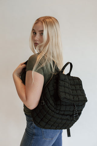 Quilted Nylon Backpack