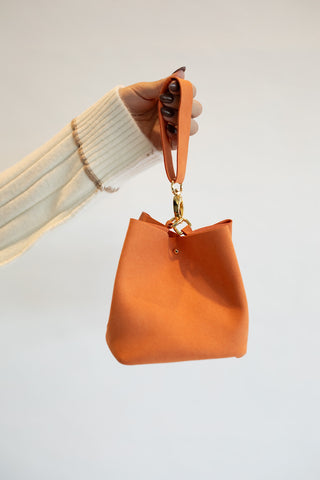 One-Of-A-Kind Suede Wristlet Bags