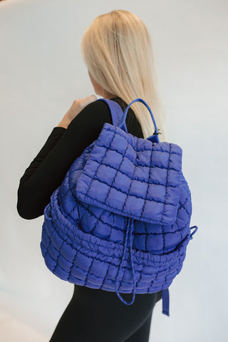 Quilted Nylon Backpack