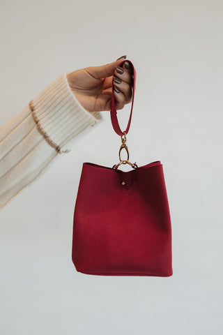 One-Of-A-Kind Suede Wristlet Bags