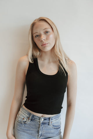 Bamboo Ribbed Crop Tank