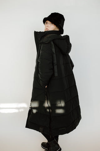 Midnight Long Puffer Coat