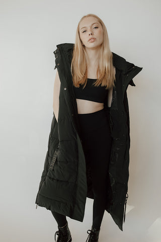 Midnight Long Puffer Coat