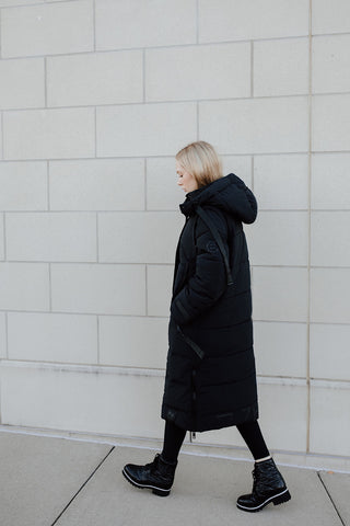 Midnight Long Puffer Coat