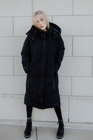 Midnight Long Puffer Coat