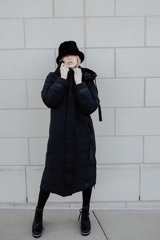 Midnight Long Puffer Coat