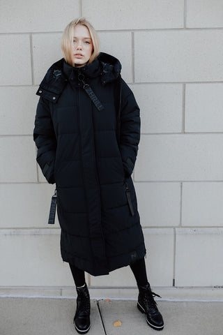 Midnight Long Puffer Coat