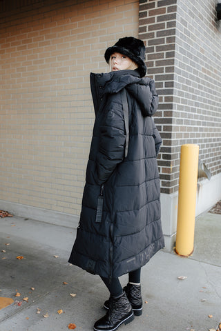 Midnight Long Puffer Coat