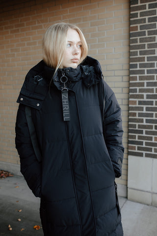 Midnight Long Puffer Coat