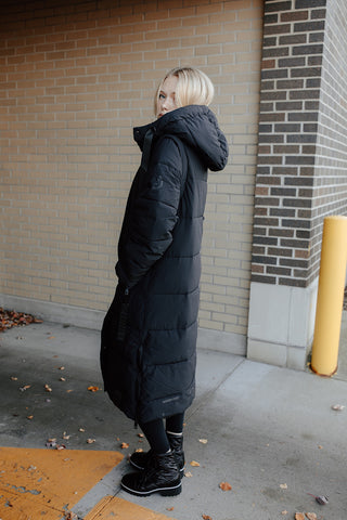 Midnight Long Puffer Coat