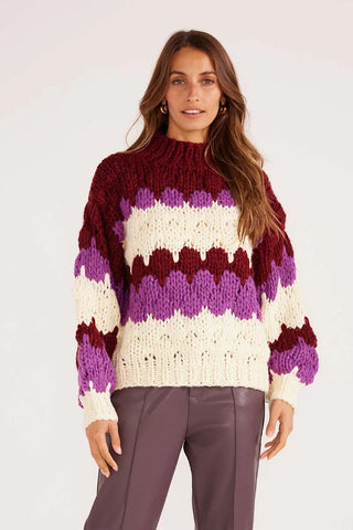 Chunky Vibrant Bobble Sweater