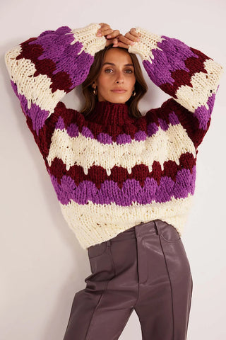 Chunky Vibrant Bobble Sweater