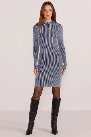 Blurred Vision Contrast Dress