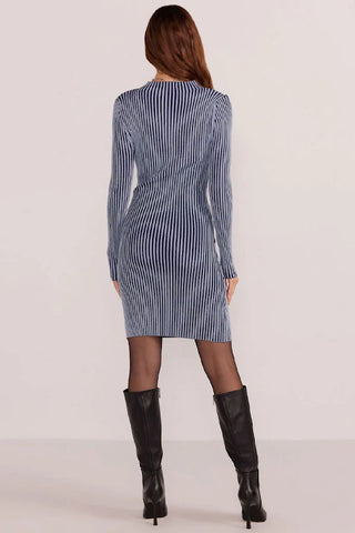 Blurred Vision Contrast Dress